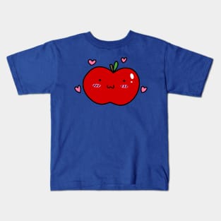 Red Apple In Love Kids T-Shirt